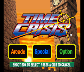 Time Crisis Title Screen
